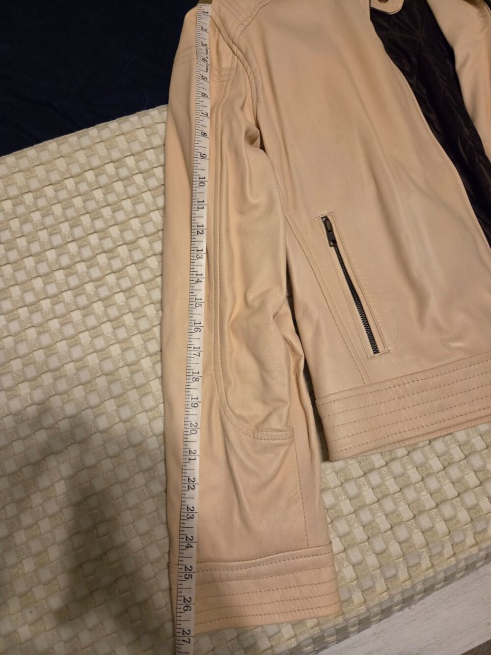 Mens Real Leather Jacket - Picture 3 of 5